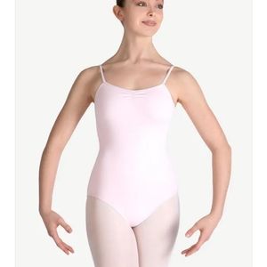 Capezio Pinch Front Camisole Leotard. Size L. NWT BLACK